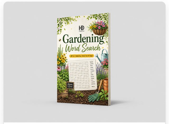 Gardening Word Search cover